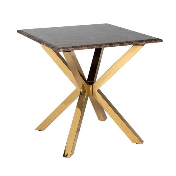 9451 - Corner table Conrad with faux brown marble
