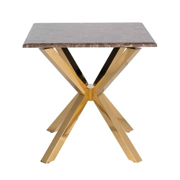 9451 - Corner table Conrad with faux brown marble