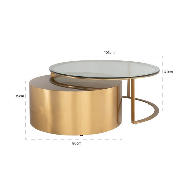 9467 - Coffee table Orlan set of 2