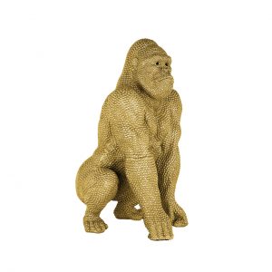 -AD-0007 - Gorilla deco object gold small