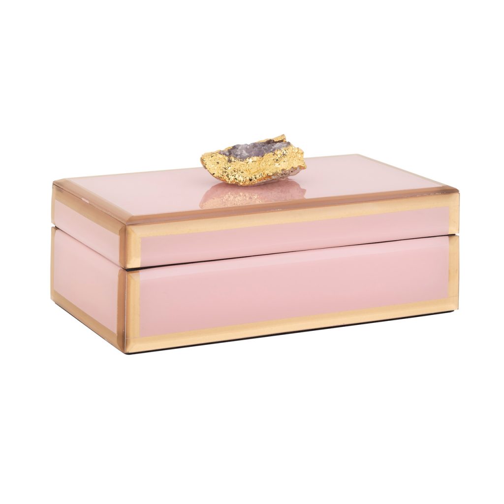 -JB-0012 - Jewellery Box Jaylyn pink/gold