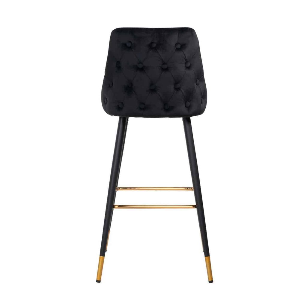 S4476 BLACK VELVET - Bar stool Imani Black Velvet