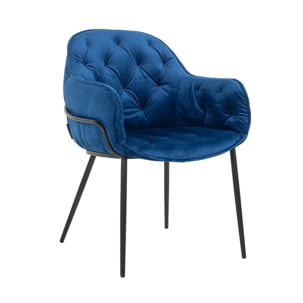 S4501 BLUE VELVET - Chair Nomi Blue velvet