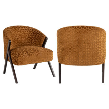 Fotelja Mia stari trokutasti uzorak