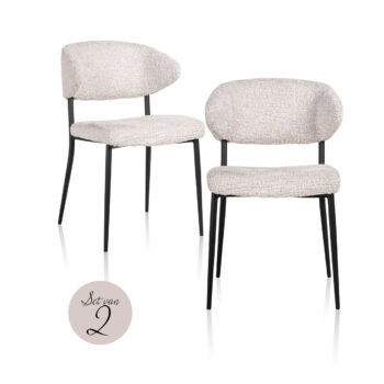 Blagovaonska stolica Bea lovely cream (set 2 kom.)