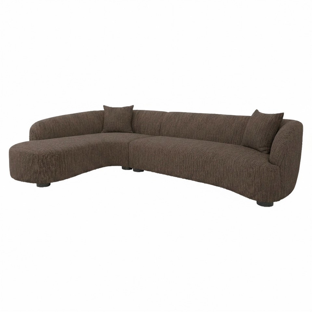 Sofa Pandora smeđa chunky lounge lijevi