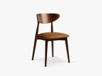 Blagovaonska stolica Leon camel/walnut