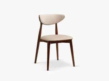 Blagovaonska stolica Rina almond beige/walnut