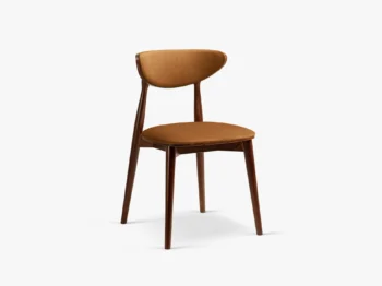 Blagovaonska stolica Rina camel/walnut
