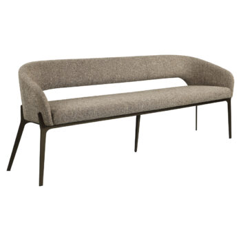 Blagovaonska klupa Kenzi brown tweed