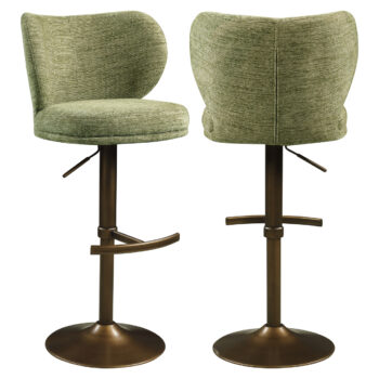 Barska stolica Amely pistache softweave okretna