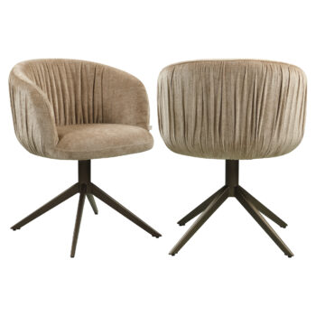 Blagovaonska stolica Cassi sand soft okretna