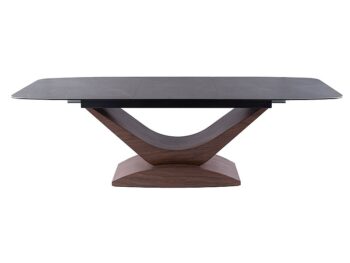 Stol DOLCE CERAMIC siva ITALY GREY / orah 180(240)X95