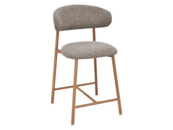 Barska stolica ELTON H-2 hrast CAPPUCCINO presvlaka 256