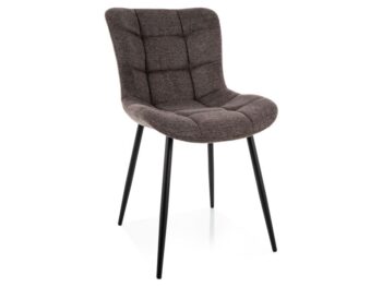 Stolica JULIA BREGO crna konstrukcija / CAPPUCCINO 40
