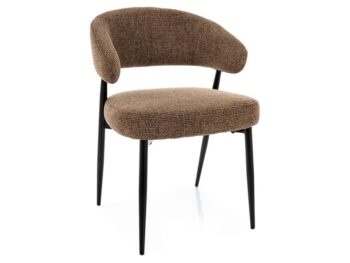 Stolica LUCIO NOELLE crna konstrukcija/ CAPPUCCINO 45