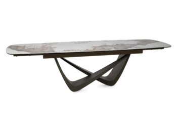 Stol MARANELLO bijela PANDORO / MIEDZIANY 200(290)X98