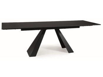 Stol SALVADORE CERAMIC crna SAHARA NOIR/crna MAT (160-240)X90
