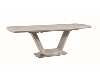 Stol ARMANI CERAMIC siva EFEKT MARMURU / siva MAT 160(220)X90