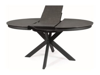 Stol PORTO CERAMIC tamnosiva CORSO GREY/crna MAT 120(160)X120