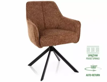 Stolica Notti Leo - crno postolje / CAMEL 35