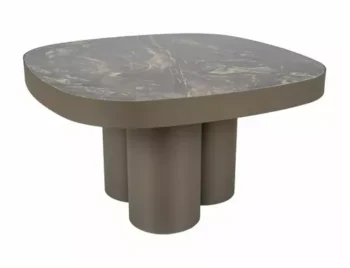Klub-stolić Stella B - keramika crno VULCANO / bakreno 75X75